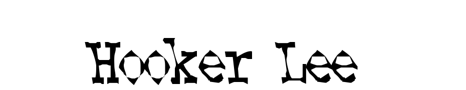 Hooker Lee Font Download Free